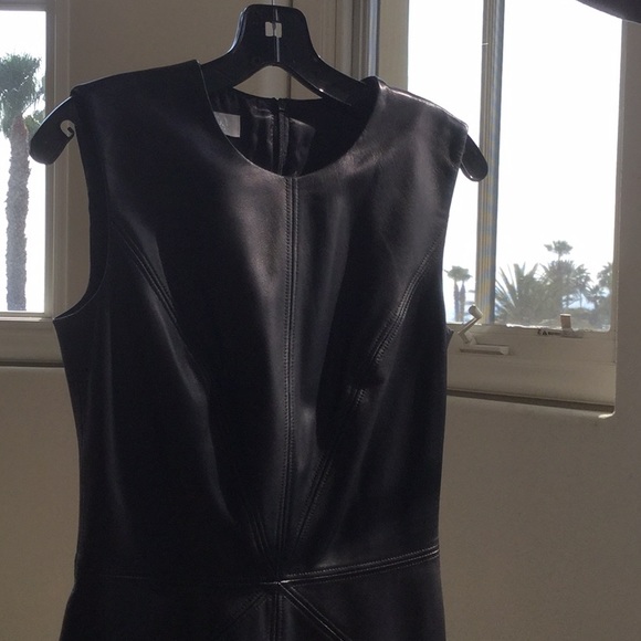 Escada Black Leather sheath Dress - Picture 12 of 12
